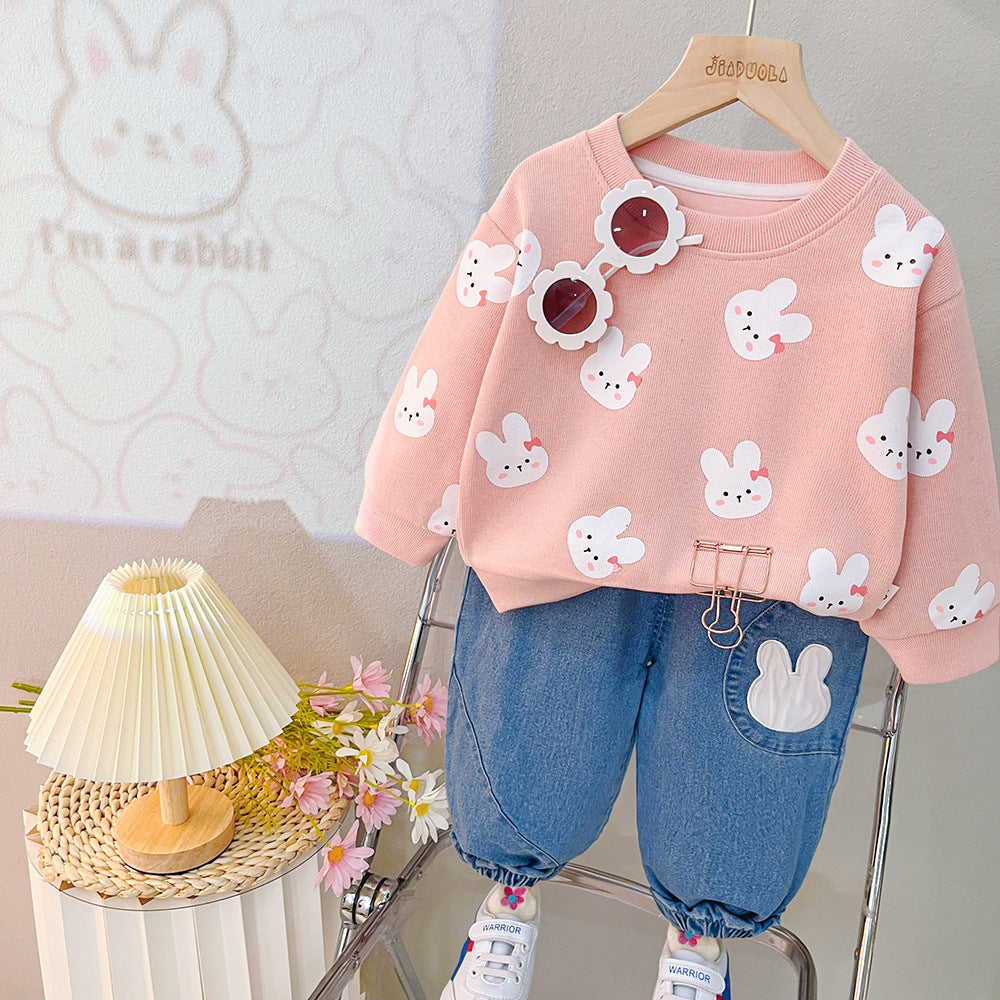 Cartoon Printed Long Sleeves Clothing Set BB35