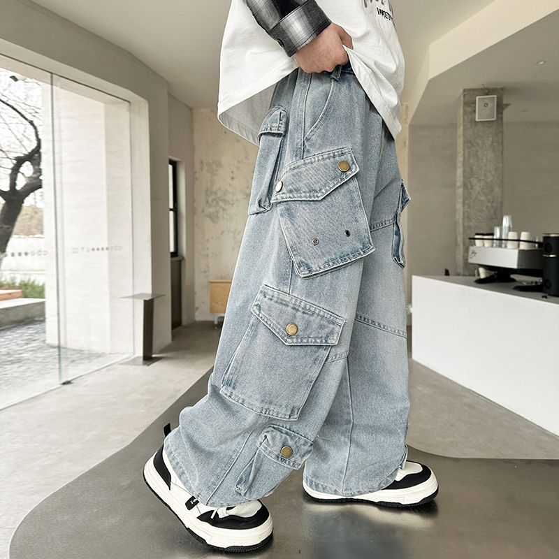 Korean Style Cargo Denim Pant BB23