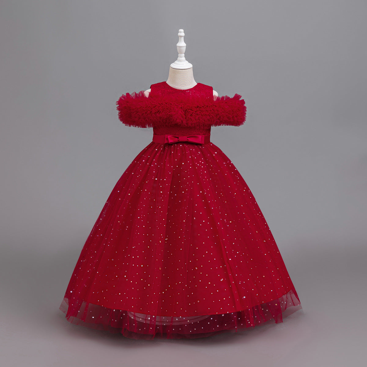 Off-The-Shoulder Tulle Puffy Princess Dresses BB17