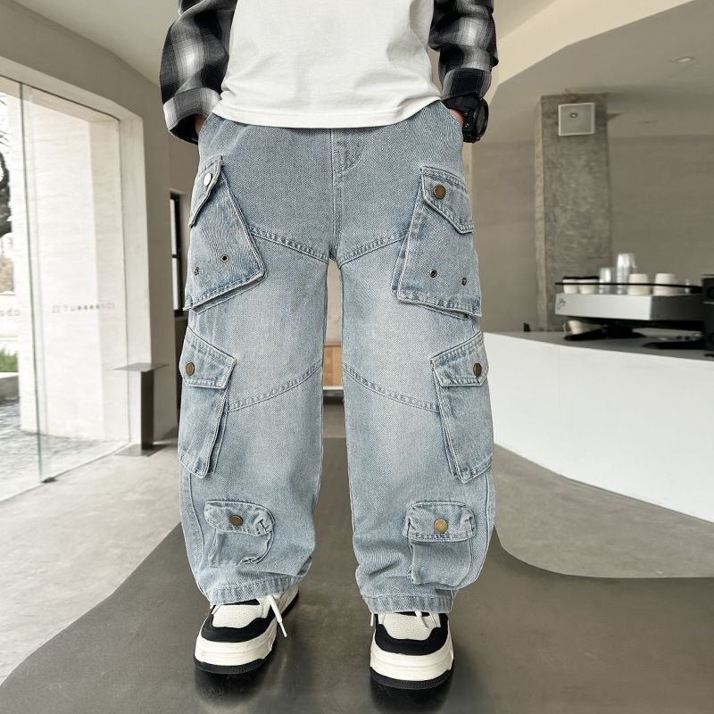 Korean Style Cargo Denim Pant BB23