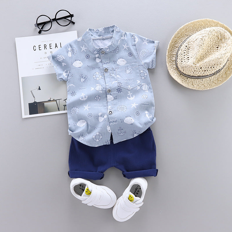 Trendy Short-Sleeved Two-Piece Sets BB43
