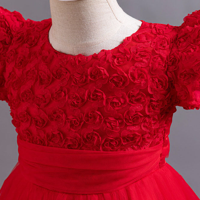Flower Fluffy Tail Princess Dress BB37