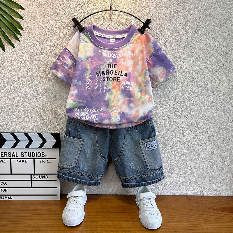 Korean Style Short-Sleeve Two-Piece Set BB41