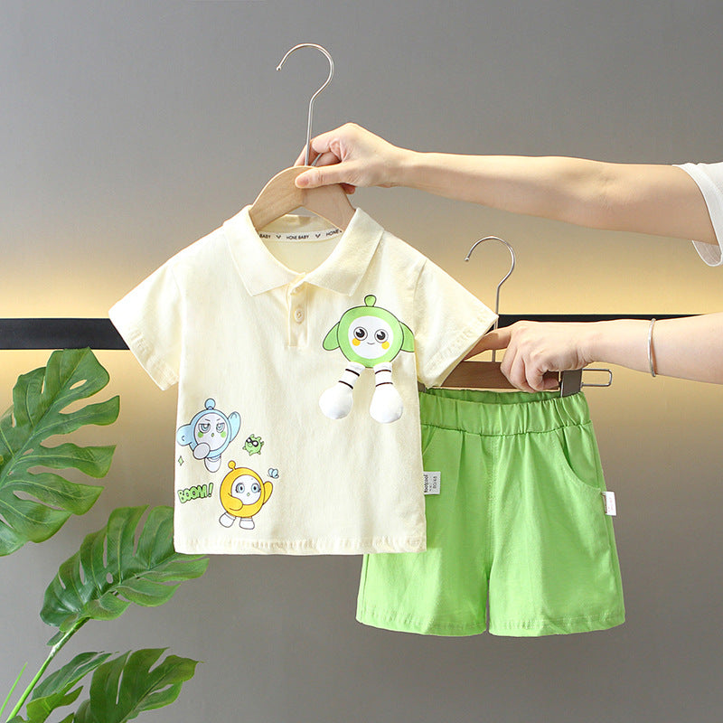 Cartoon Printed Two-piece Fashionable Set BB62
