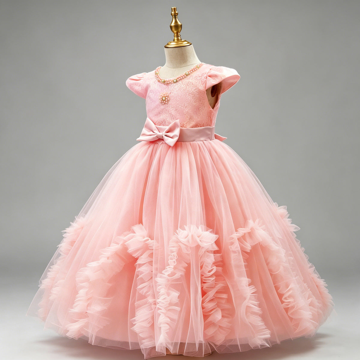 Beaded Sequined Mesh Tulle Princess Dresses BB09