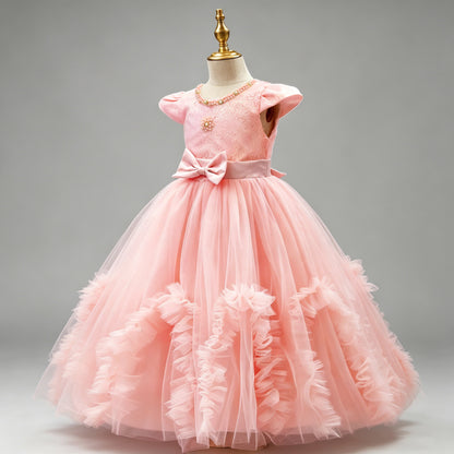 Beaded Sequined Mesh Tulle Princess Dresses BB09