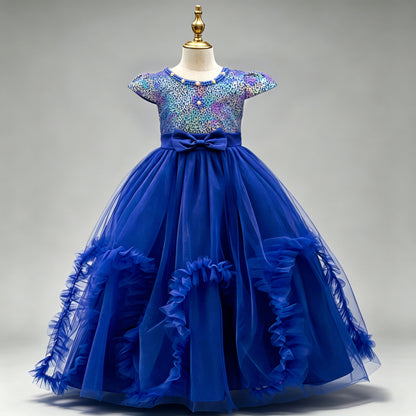 Beaded Sequined Mesh Tulle Princess Dresses BB09