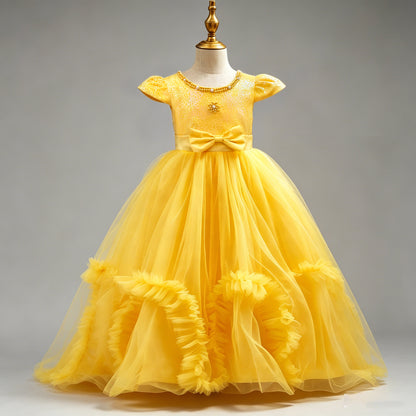 Beaded Sequined Mesh Tulle Princess Dresses BB09