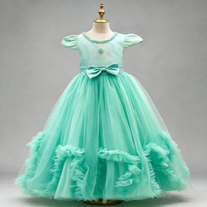 Beaded Sequined Mesh Tulle Princess Dresses BB09