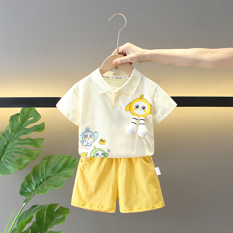 Cartoon Printed Two-piece Fashionable Set BB62