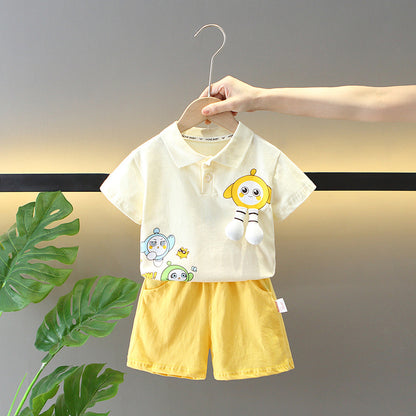 Cartoon Printed Two-piece Fashionable Set BB62