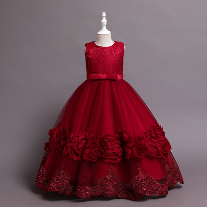 Long Luxury Rose Princess Gown BB186