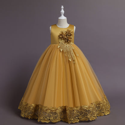 Flat Long Tail Princess Dress BB192