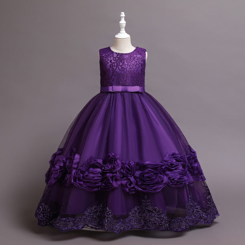 Long Luxury Rose Princess Gown BB186
