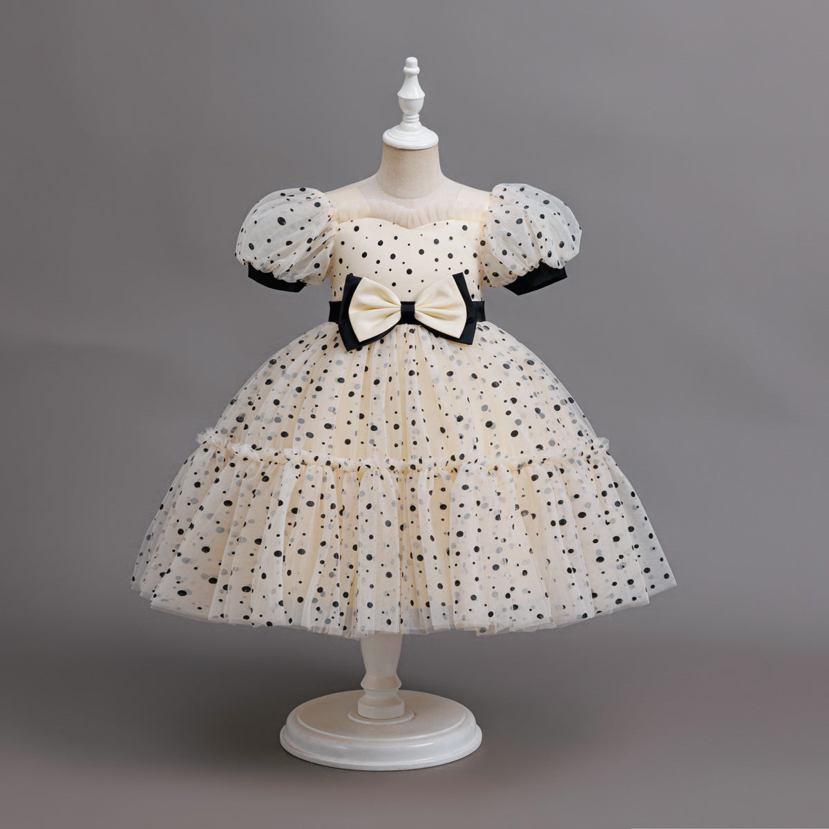 Polka Dot Mesh Princes Dress BB188