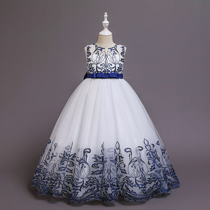 Long Lace With Bow Princess Dress BB191