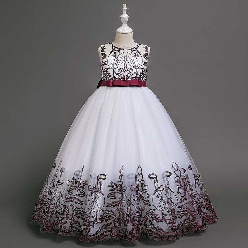 Long Lace With Bow Princess Dress BB191