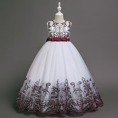 Long Lace With Bow Princess Dress BB191