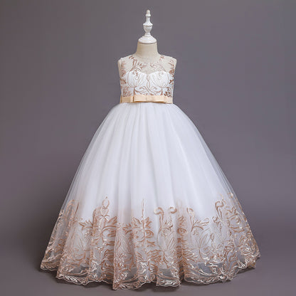Long Lace With Bow Princess Dress BB191