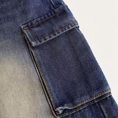 Girls Loose Casual Straight-Leg Pants BB28