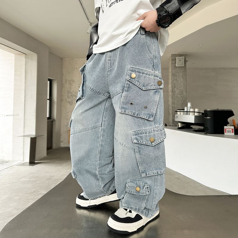 Korean Style Cargo Denim Pant BB23