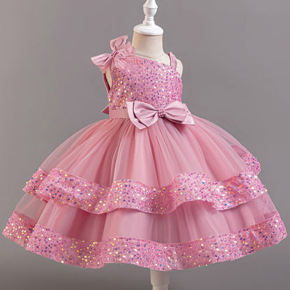 Enzyme Washing Fluffy Princess Dress BB64