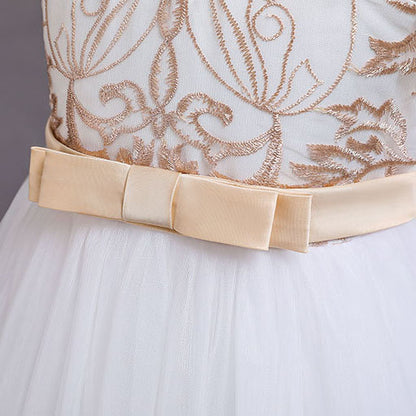 Long Lace With Bow Princess Dress BB191
