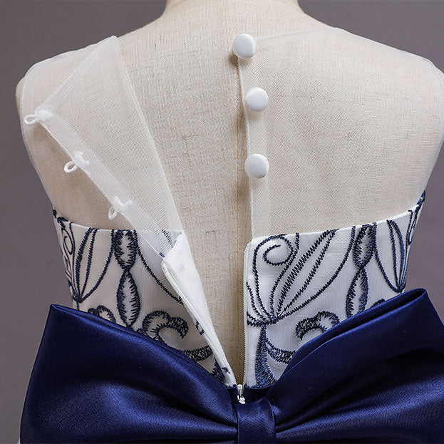 Long Lace With Bow Princess Dress BB191