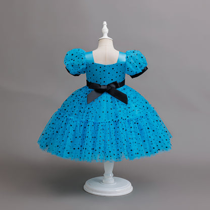 Polka Dot Mesh Princes Dress BB188