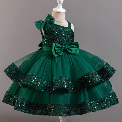 Enzyme Washing Fluffy Princess Dress BB64