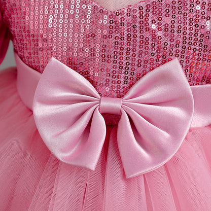 Fluffy Gauze Flower Princess Dress BB194