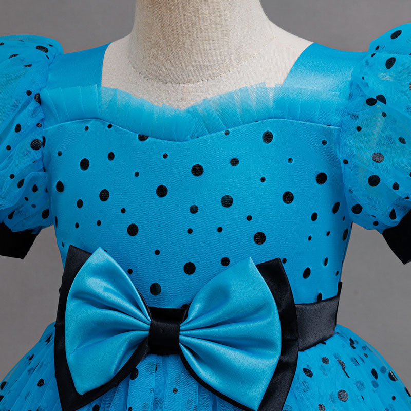 Polka Dot Mesh Princes Dress BB188
