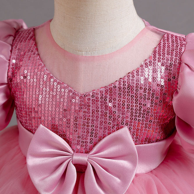 Fluffy Gauze Flower Princess Dress BB194